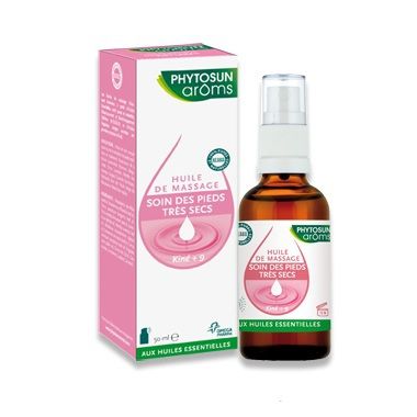 Phytosun Aroms - Kiné+9 Soin des Pieds Secs et Abimés 50 ml