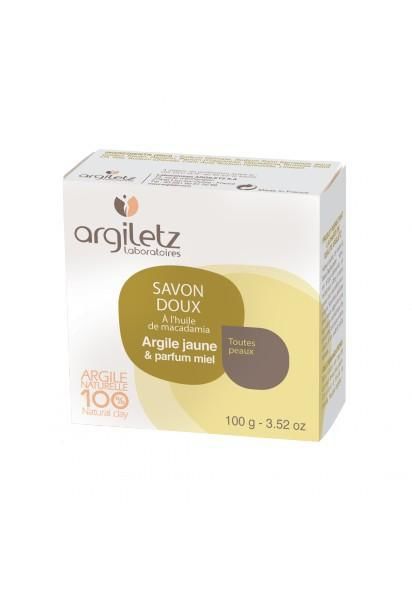 Argiletz - Savon Doux et Apaisant au Miel et à l'Argile Jaune 100g