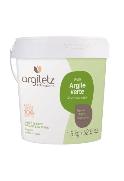 Argiletz - Pot d'Argile Verte Prête à l'Emploi 1,5kg